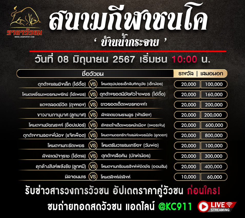 โปรแกรมวัวชน05-6-67